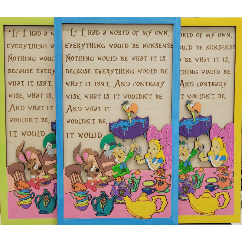 Alice and Hatter Tea Party Quote