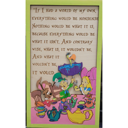 Alice and Hatter Tea Party Quote