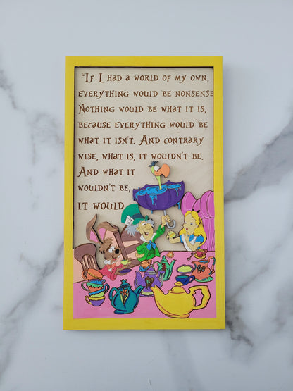 Alice and Hatter Tea Party Quote