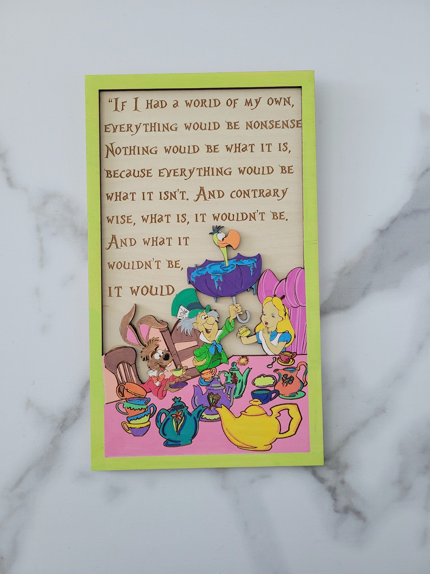 Alice and Hatter Tea Party Quote