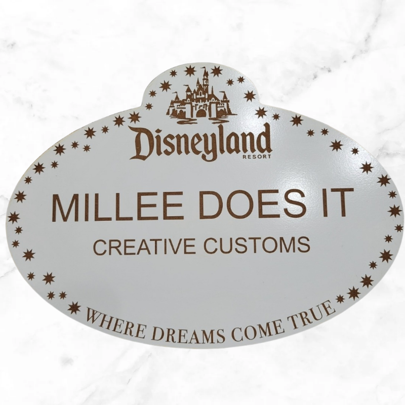 Custom Disney Inspired Cast Member Sign Replica