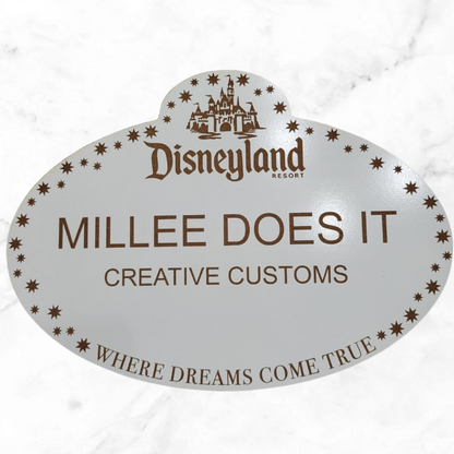 Custom Disney Inspired Cast Member Sign Replica