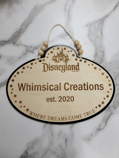 Custom Disney Inspired Cast Member Sign Replica