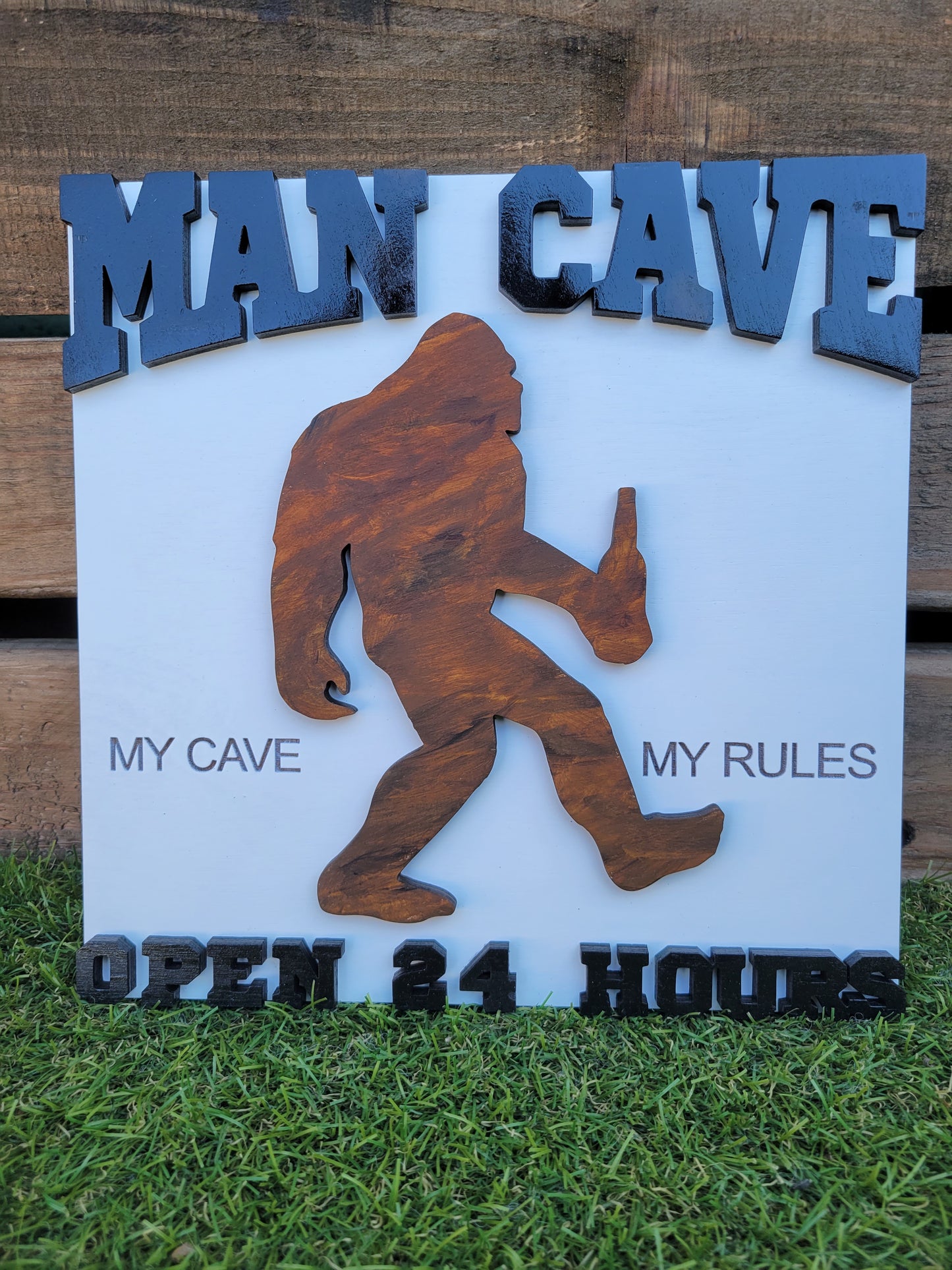 Man Cave Open 24 Hours Sign