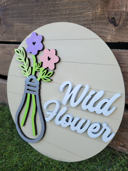 Wild Flower Sign