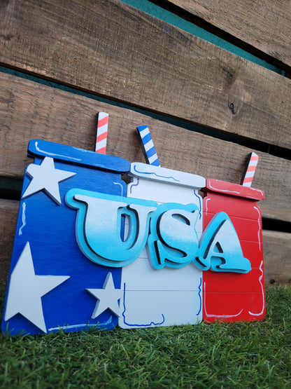 USA Mason Jars Sign